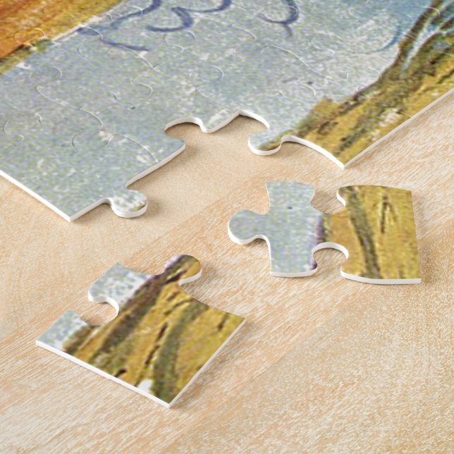 Puzzle Les Alyscamps por Van Gogh. Paisaje otoñal (Lado)