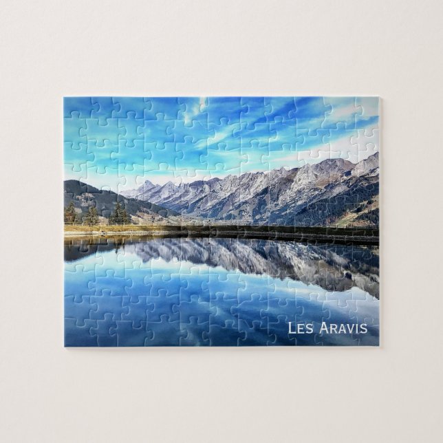 Puzzle Les Aravis, Alpes franceses (Horizontal)