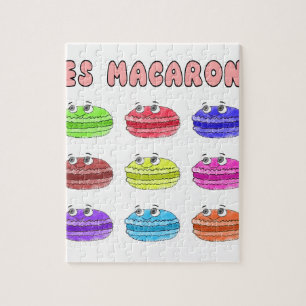 Puzzle Les Macarons Cute Personalizado