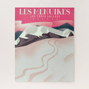 Puzzle Les Menuires,Les Trois Vallées, Francia esquí vint