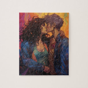 Puzzle Lesbianas enamoradas Pareja de mujeres hermosas