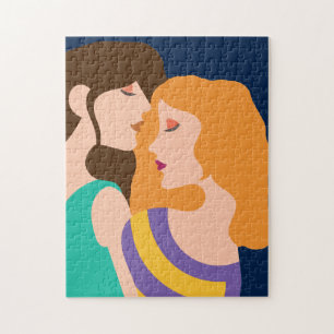 Puzzle Lesbianas enamoradas parejas mujeres hermosas