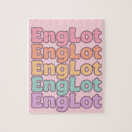 Puzzle Letra Burbuja Kawaii Englot
