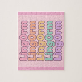 Puzzle Letra Burbuja Kawaii Lingorm