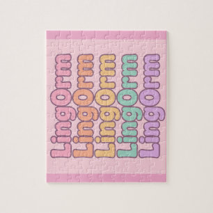 Puzzle Letra Burbuja Kawaii Lingorm
