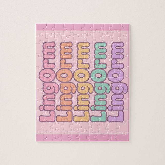 Puzzle Letra Burbuja Kawaii Lingorm (Vertical)