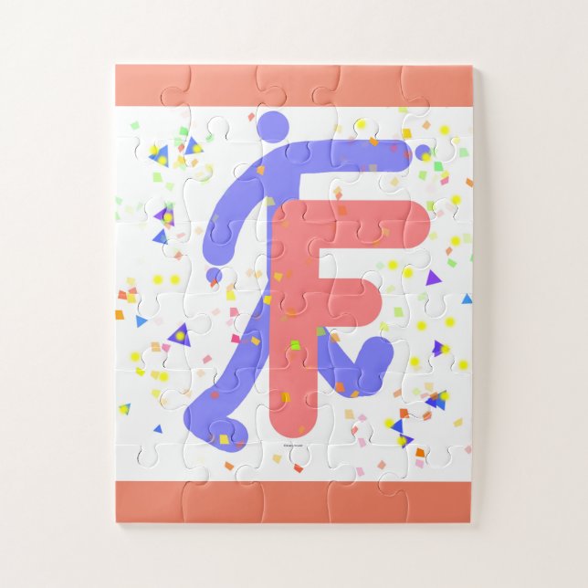 PUZZLE LETRA F DE ALPHABET (Vertical)