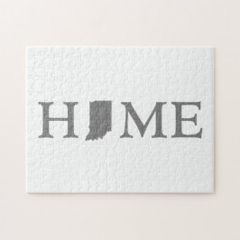 Puzzle Letra indiana en forma de Hoosier residencial indi