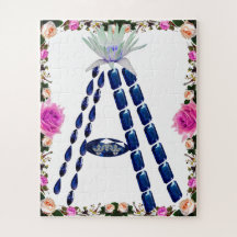 Letra inicial A, monograma moderno de moda