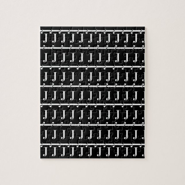 Puzzle Letra monográfica inicial J (Vertical)