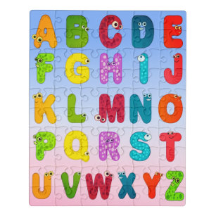 Puzzle Letra monstrua alfabeto animal
