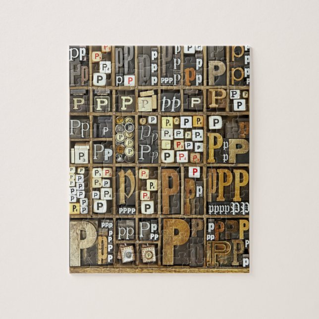 Puzzle Letra P (Vertical)