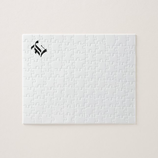 Puzzle Letra Personalizado antigua inglesa (por ejemplo,  (Horizontal)