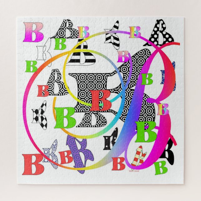 Puzzle Letras de alfabeto B+B (Vertical)