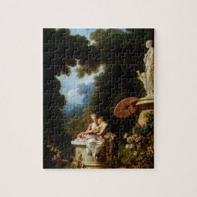 Puzzle Letras de amor de Jean Honore Fragonard (Vertical)