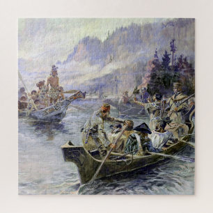 Puzzle "Lewis and Clark" por Charles M Russell