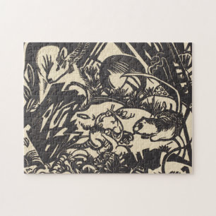 Puzzle Leyenda animal Tierlegende de Franz Marc el  