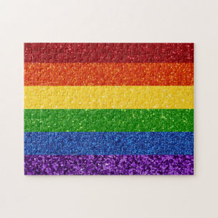 Puzzle LGBT Glitter Rainbow Pride Flag