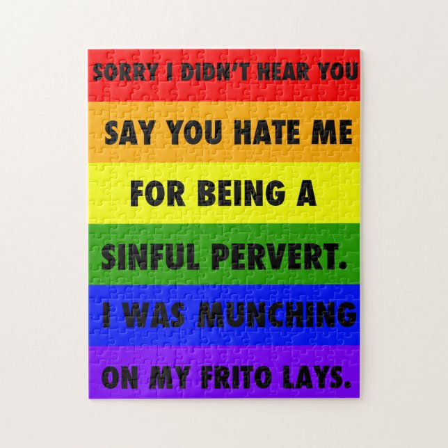 Puzzle LGBTQA+ Ignora A Los Odiadores (Vertical)