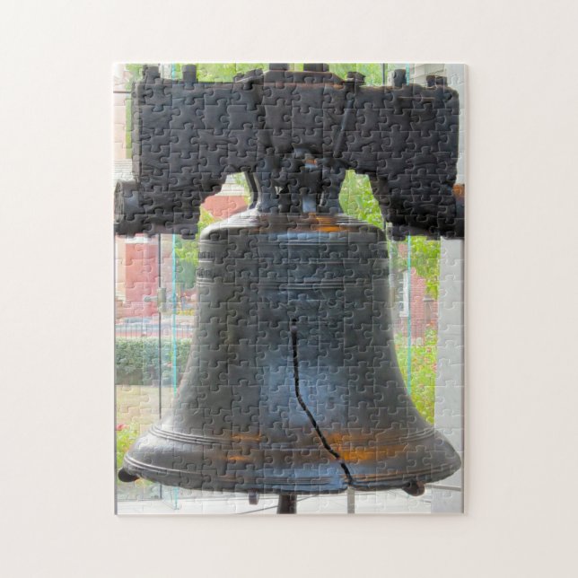 Puzzle Liberty Bell Philadelphia. (Vertical)