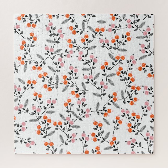 Puzzle Liberty Florals: Bordado con la mano (Vertical)