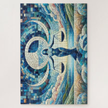 Libra: Sinfonía del balance de mosaicos