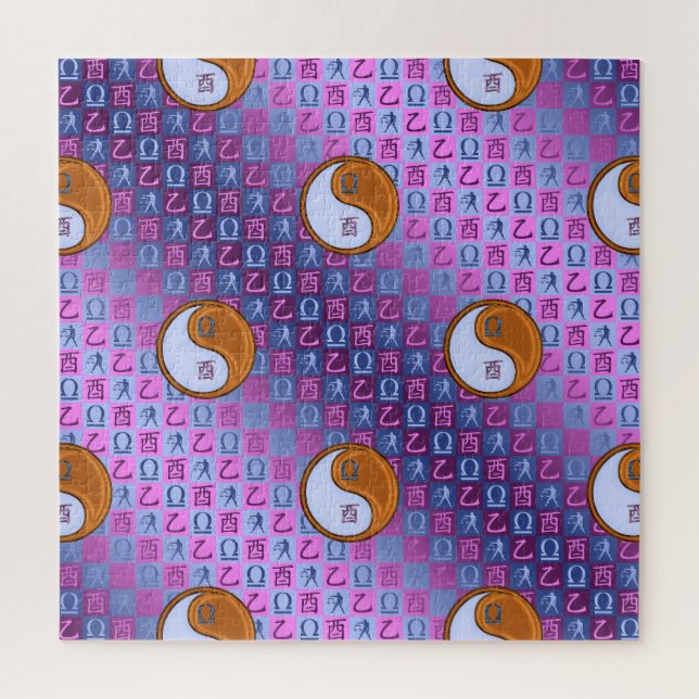 Puzzle Libra y Gallo de Madera (Vertical)