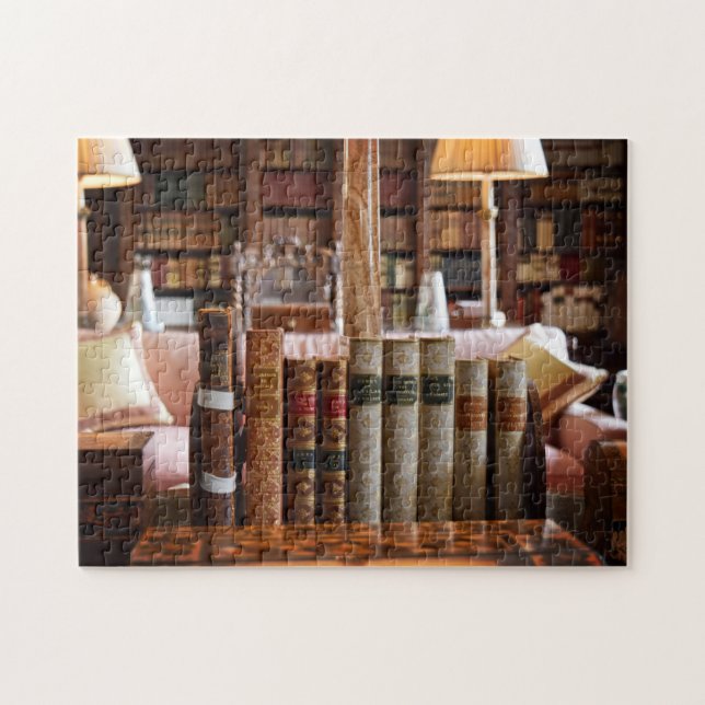 Puzzle Librería en el Castillo Hever - 11x14 - 252 pc (Horizontal)