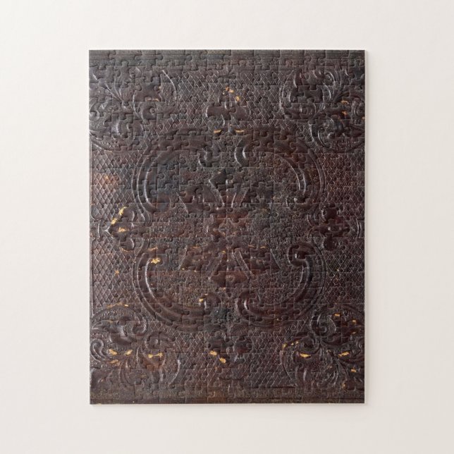 Puzzle Libro de cuero antiguo caído (Vertical)