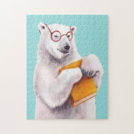 Puzzle Libro de oso polar Lover Nerdy