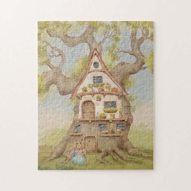 Puzzle Libro Ilustrado de la Casa del Árbol Caprichosa (Vertical)
