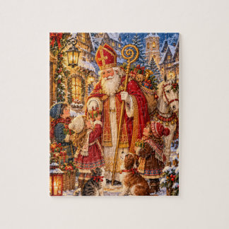 Puzzle Libro ilustrado del pueblo navideño de San Nicolás