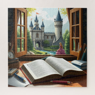 Puzzle Libro sobre Princesa y Castillo