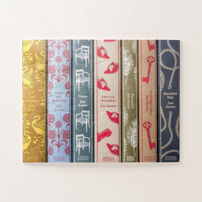 Puzzle Libros de Jane Austen (Horizontal)