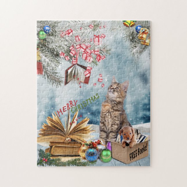 Puzzle Libros gratis para Navidades (Vertical)