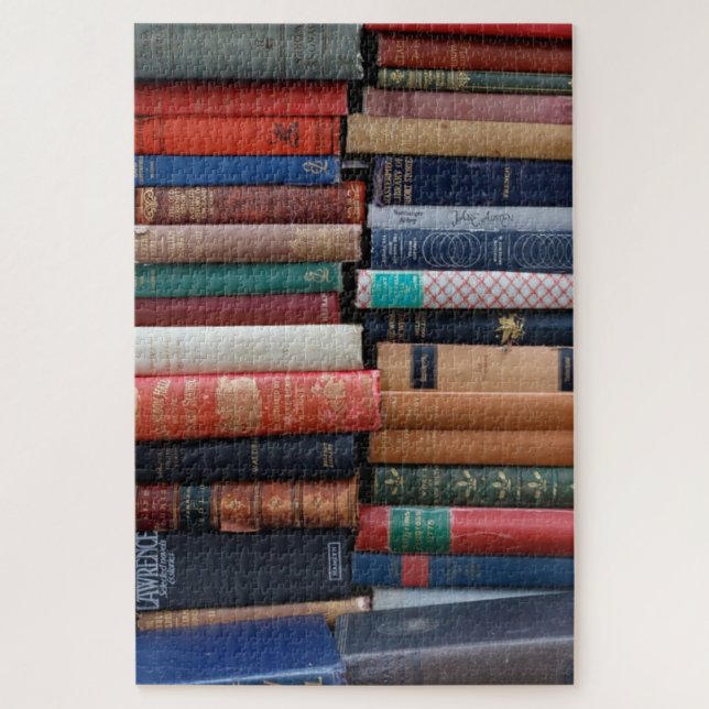 Puzzle Libros leer libros antiguos de amor (Vertical)