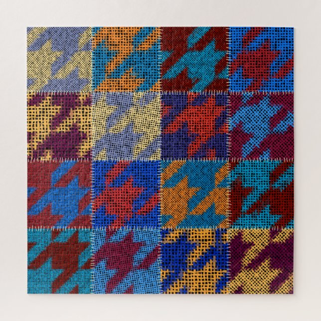 Puzzle Lienzo de trabajo en mosaico: patrón de imitación  (Vertical)