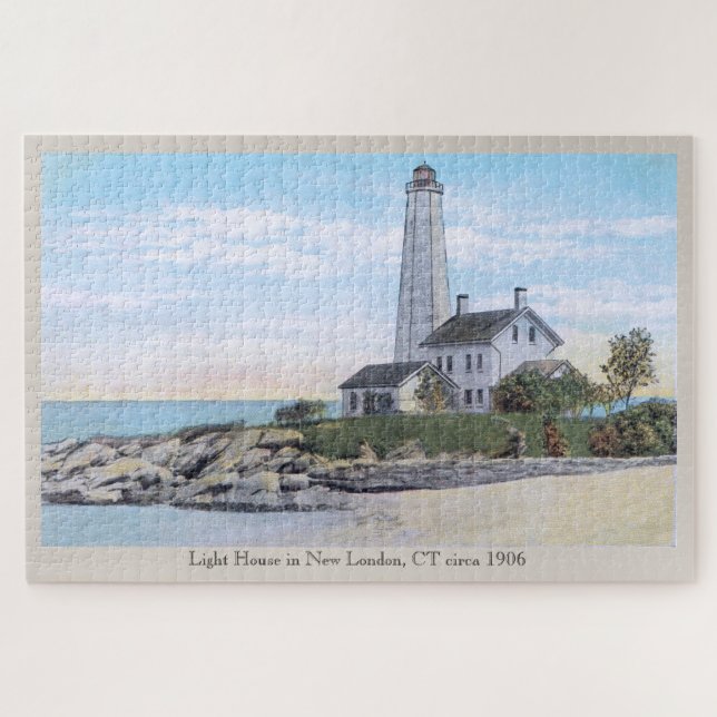 Puzzle Light House New London CT (Horizontal)