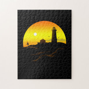 Puzzle Lighthouse Sundown
