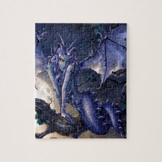 Puzzle Ligón abstracto del chica del dragón de la
