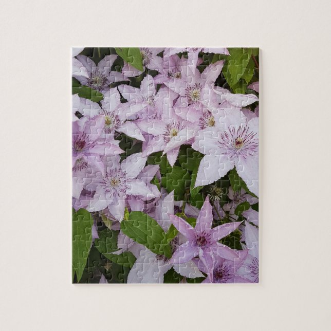 Puzzle lilac, clematis, hermosa, flor,flor lila, (Vertical)