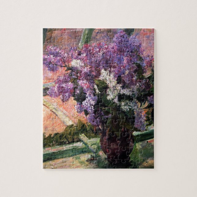 Puzzle Lilacs en una ventana de Mary Cassatt (Vertical)