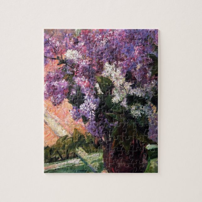 Puzzle Lilacs en una ventana de Mary Cassatt (Vertical)