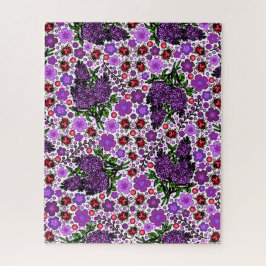 Puzzle Lilacs morados, símbolos del estado de Ladybugs NH