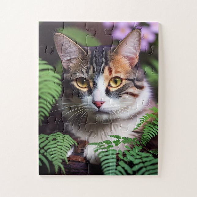 Puzzle Lilah el Tortoiseshell: un gato bello (Vertical)