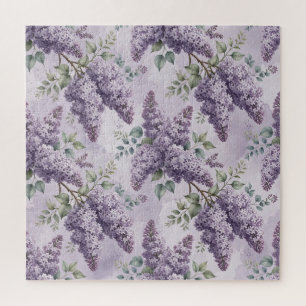 Puzzle Lilas Flores de Lila Verde Salvia Lavanda Polvorie
