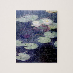 Puzzle Lilies de agua rosada: 1897-99 de Monet