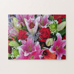 Puzzle Lilies y rosas
