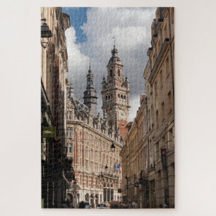 Puzzle Lille Francia Cámara de Comercio de Lille con i