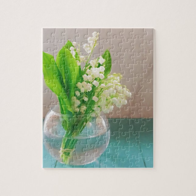 Puzzle Lily of the valley in vase (Vertical)